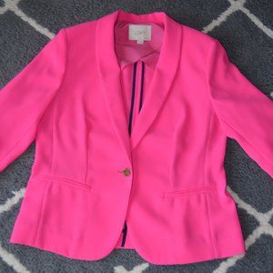 Bright Pink LOFT Blazer
